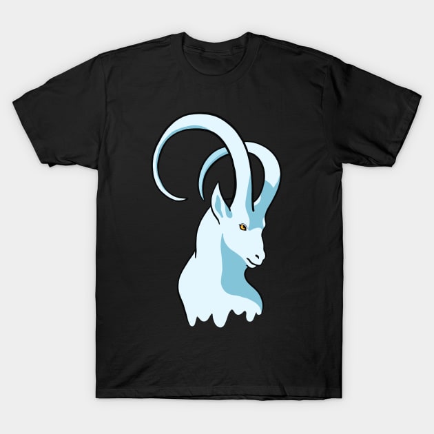 Capricorn Zodiac Sign - Blue Goat T-Shirt by isstgeschichte